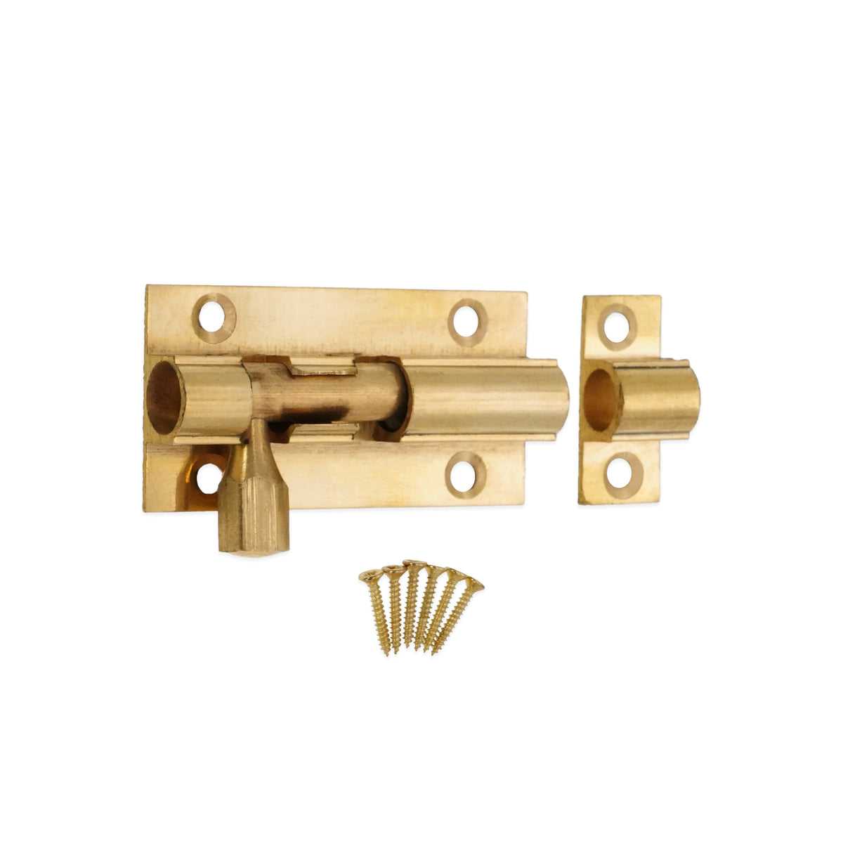 Brass Barrel Bolt 50mm Polished Brass