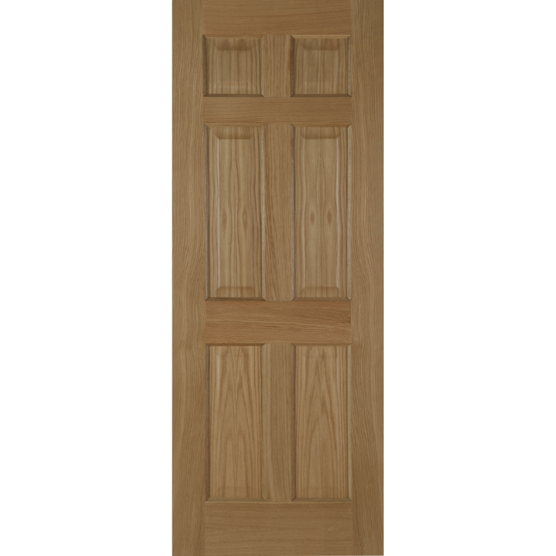 6 Panel Oak Fire Door