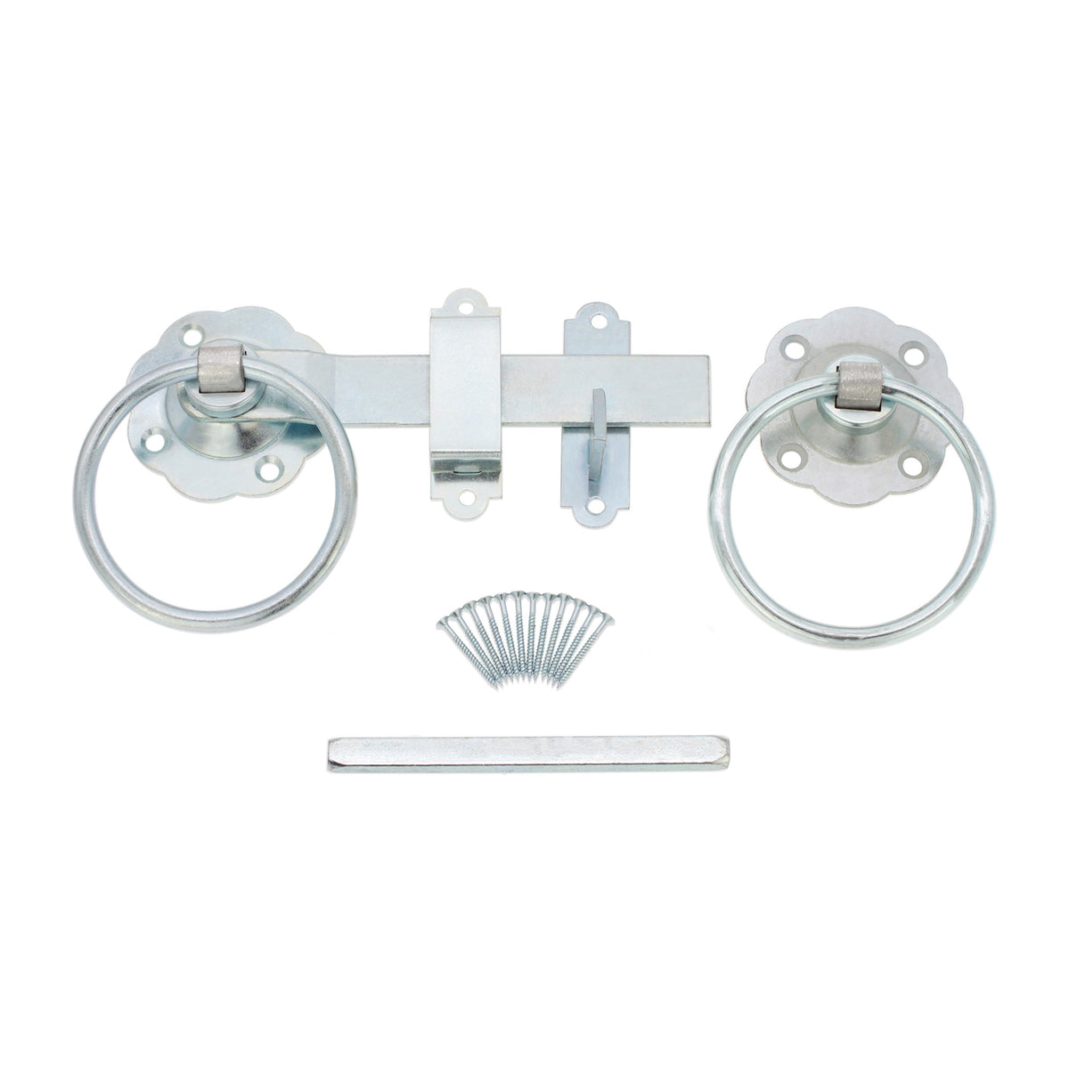 Ring Gate Latch - Plain Zinc