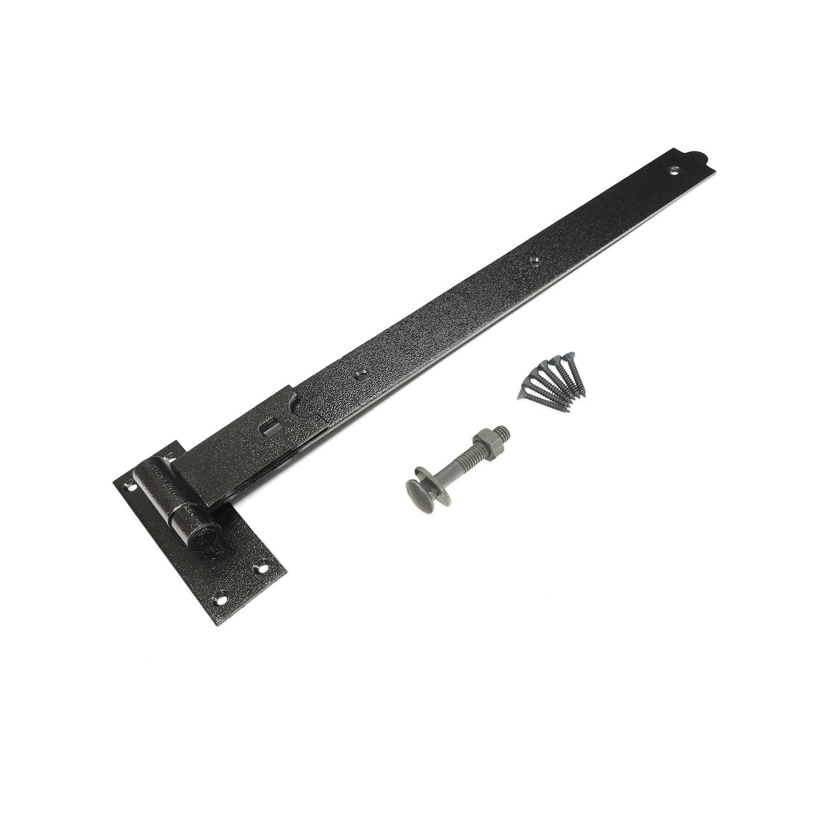 Hook and Band Hinge - Straight 24" - 600mm Black