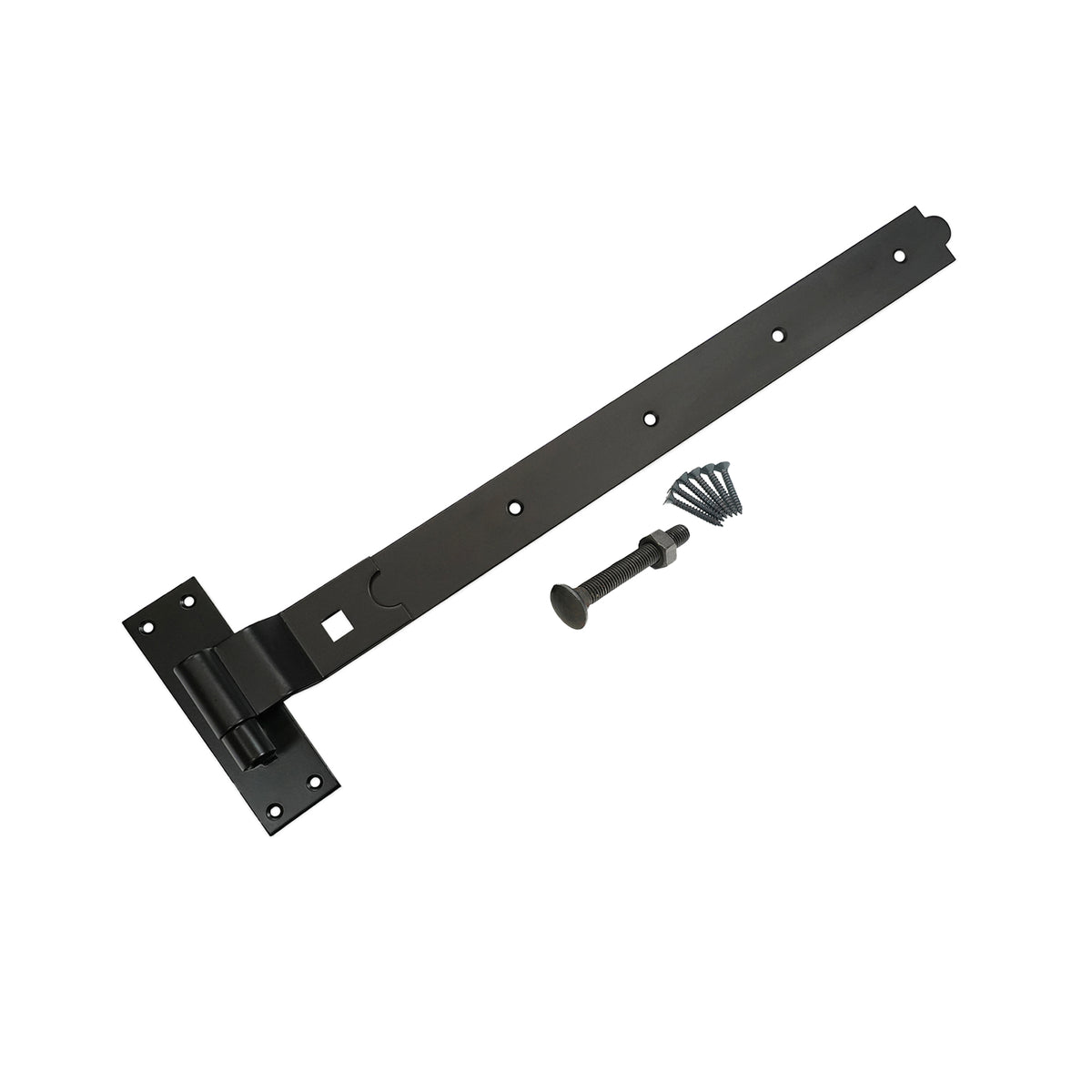 Hook and Band Hinge - Cranked 24" - 600mm Black