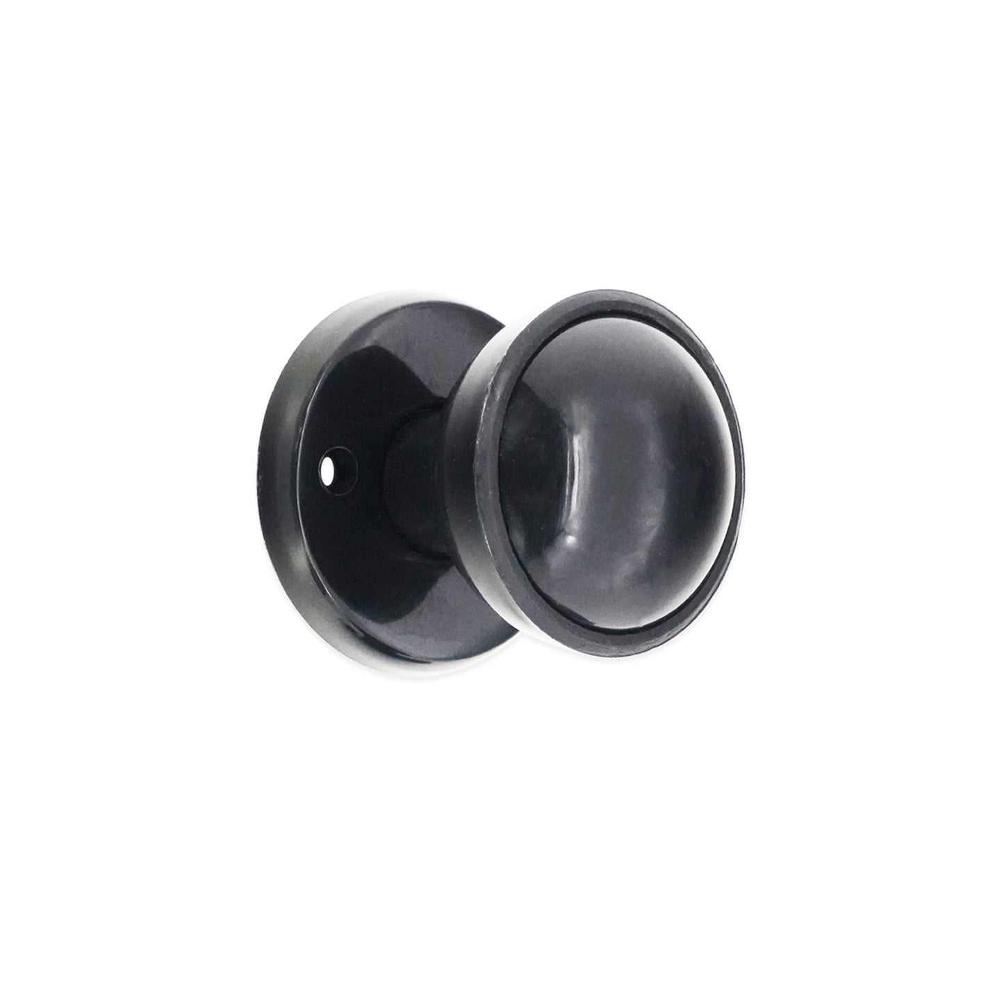 Plastic Rim / Mortice Knob Black
