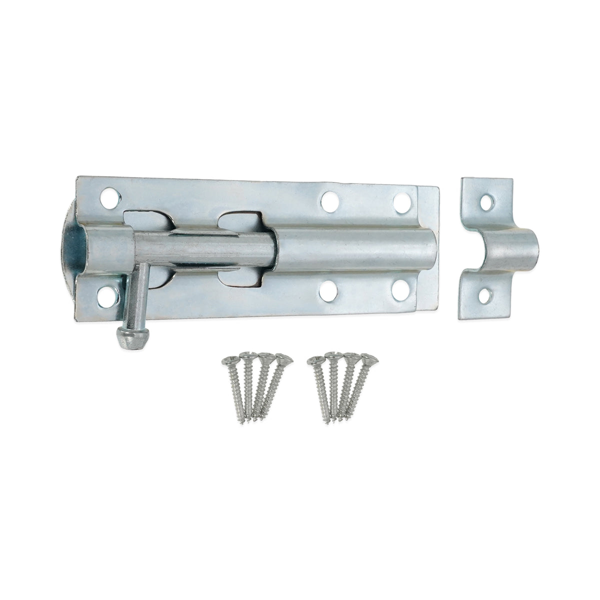 Iron Barrel Bolt - Straight 3" Zinc
