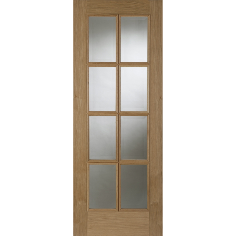 8 Light Glazed Oak Internal Door