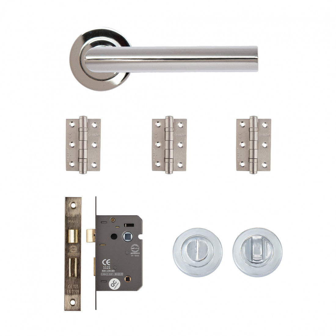 Ares Bathroom Kit Polished Chrome Finish