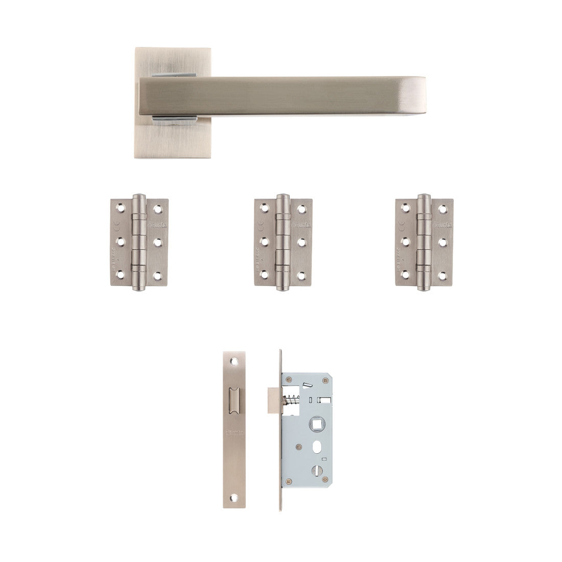 Argo Urban Latch Kit Satin Nickel Chrome Finish
