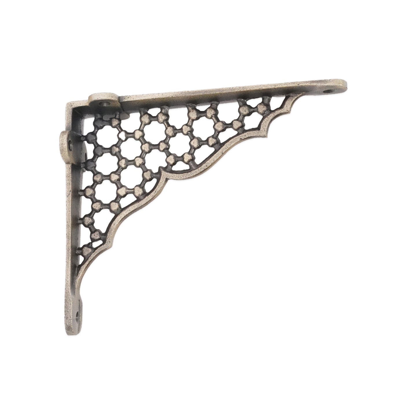 Honeycomb Shelf Bracket Matt Antique (Sold in Pairs)