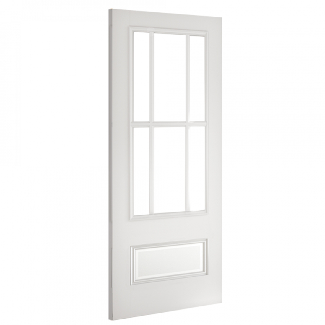 Canterbury White Primed Bevelled Glaze Internal Door