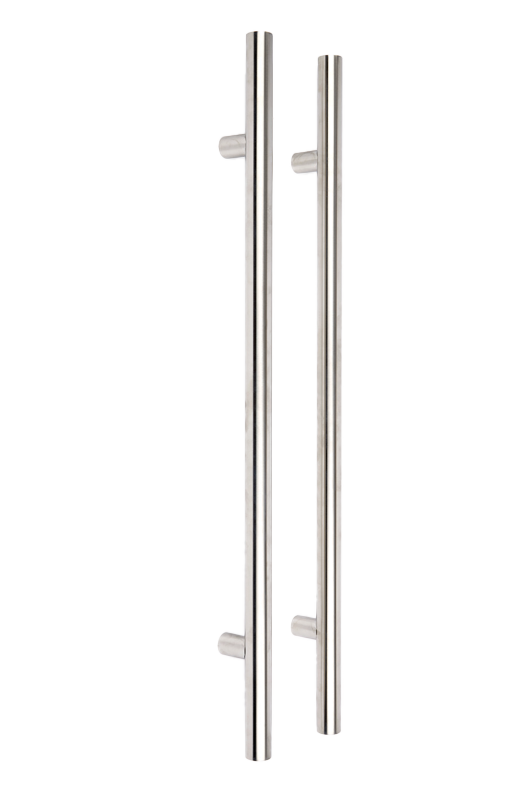 Circular Pull Handle Set Polished Stainless Steel