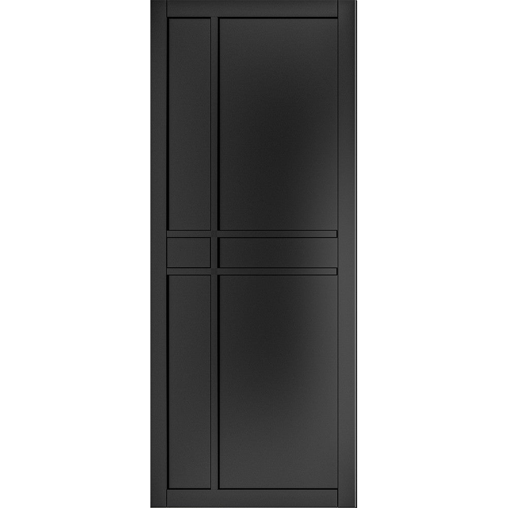 Dalston Black Prefinished Door Internal Door