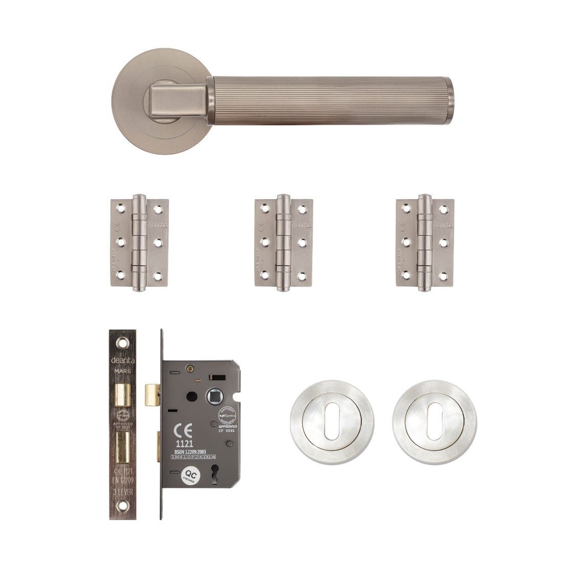 Delphi Mortice Kit Satin Nickel 2
