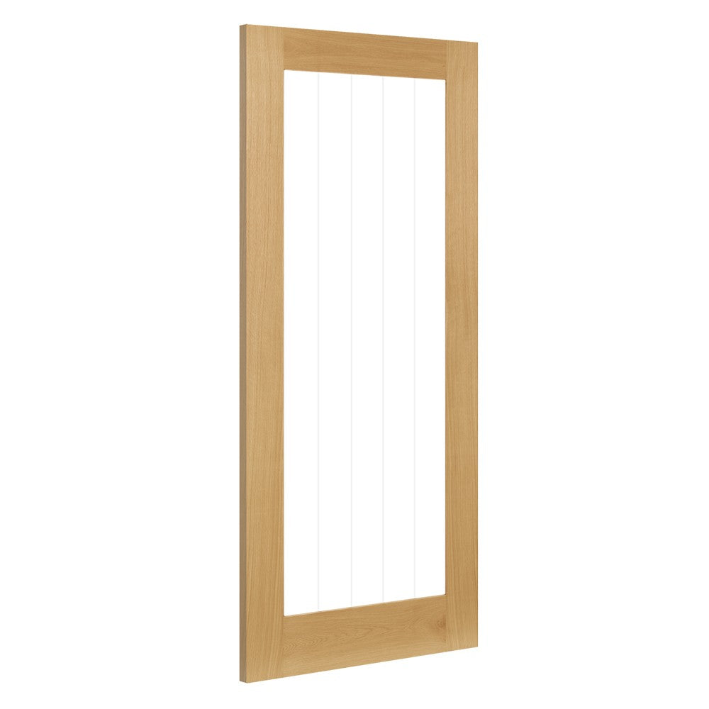 Ely Prefinished Oak Glazed 1 Lite Full FSC Internal Door