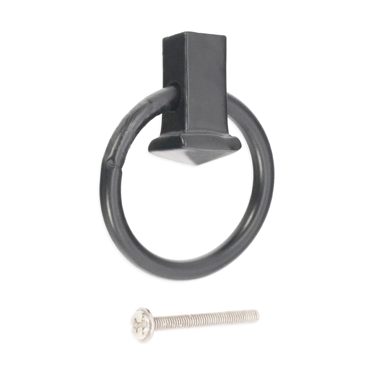 Quadrate Ring Drop Pull Matt Black