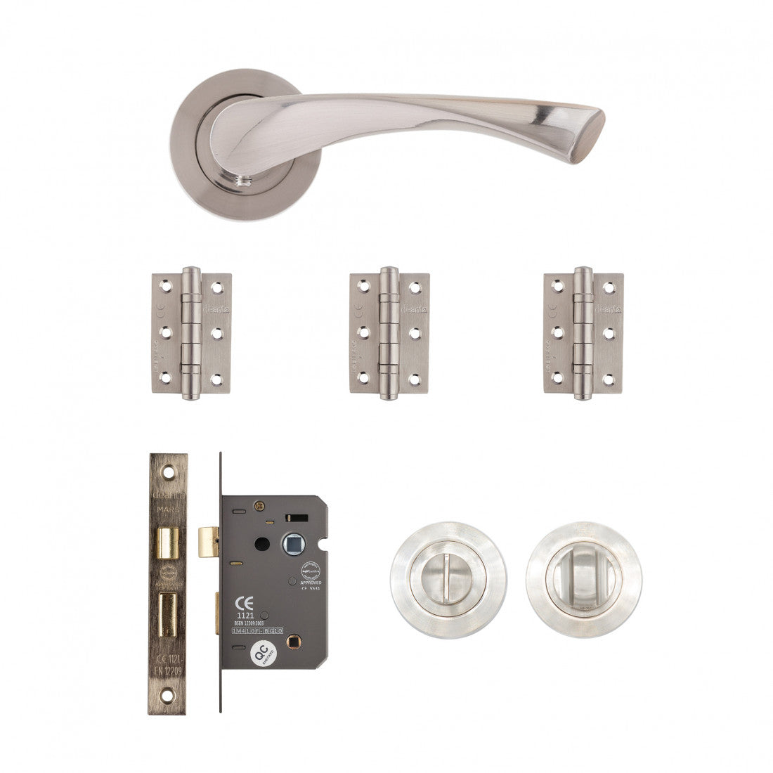 Fortuna Bathroom Kit Satin Finish 2