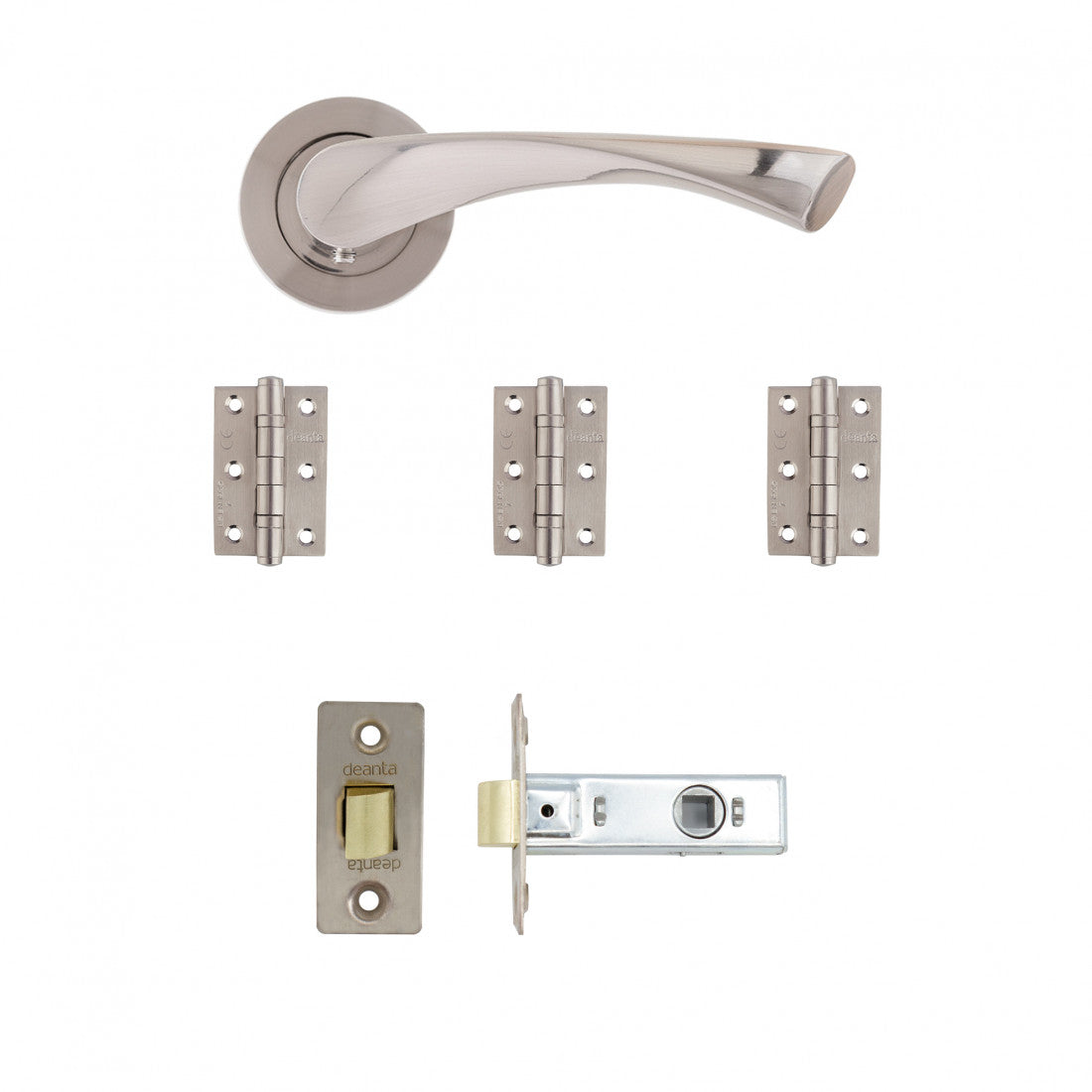 Fortuna Latch Kit Satin Finish Finish 2