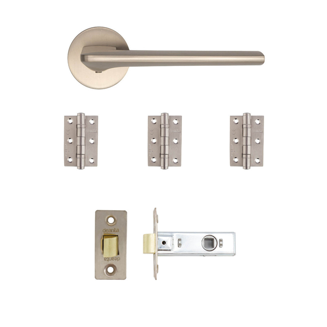 Ithaca Latch Kit Satin Nickel 2