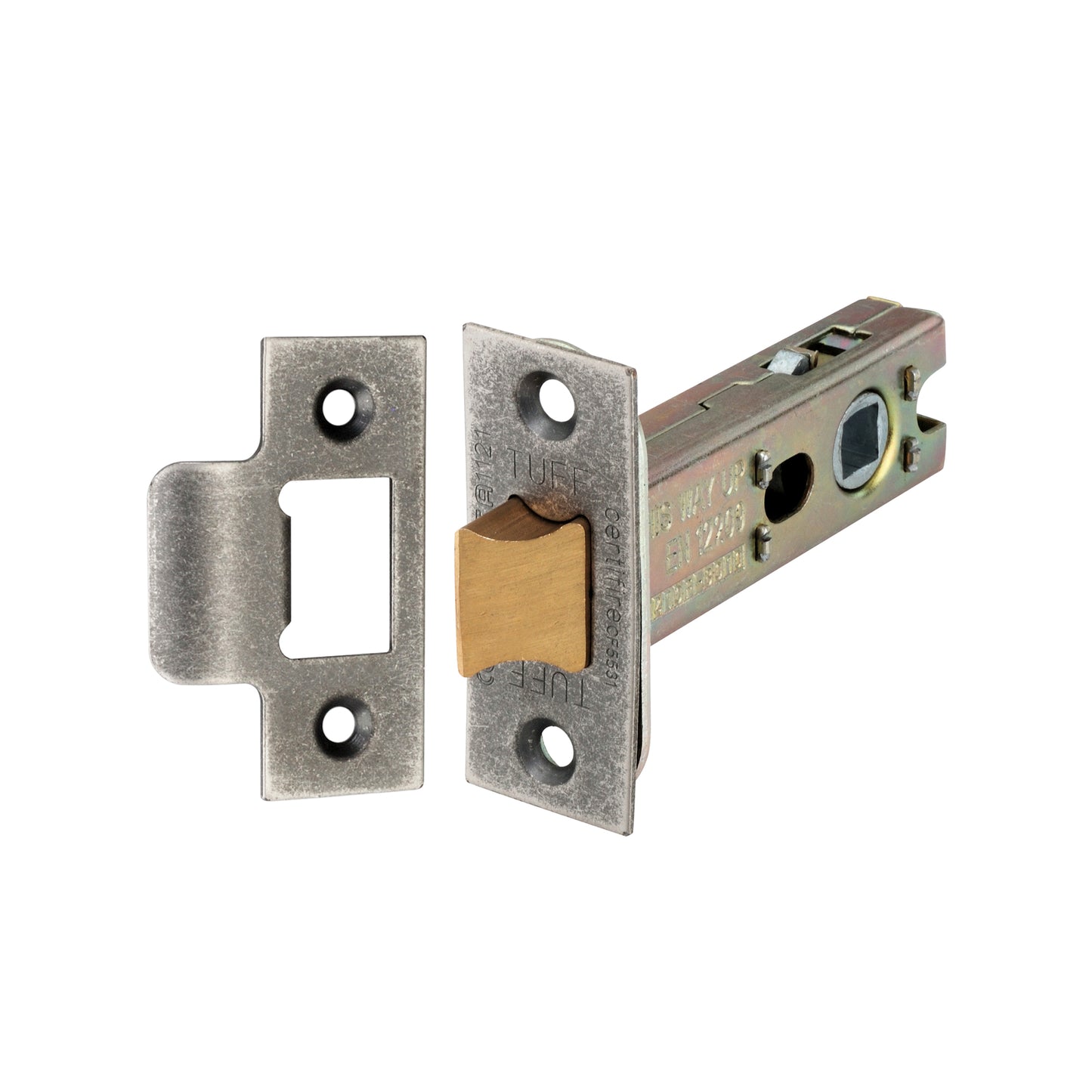 3" H/D Tubular Latch CE - Pewter