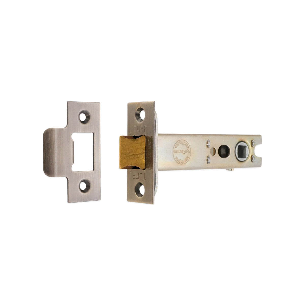4" H/D Tubular Latch CE - Aged Brass