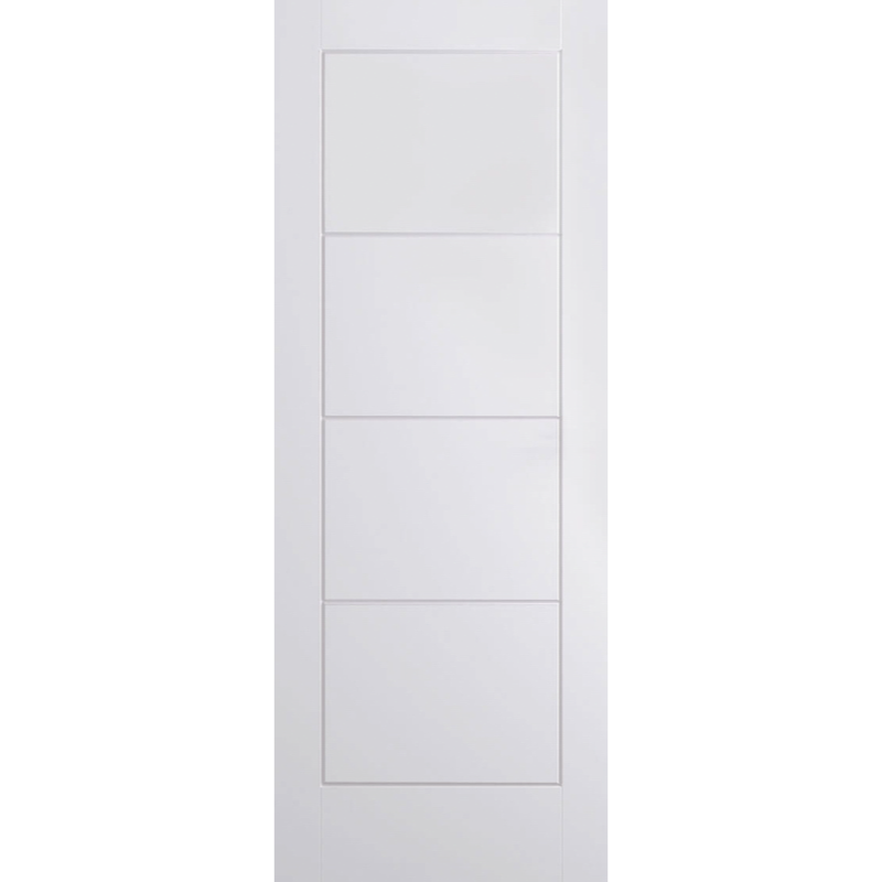 Ladder Primed White Fire Door