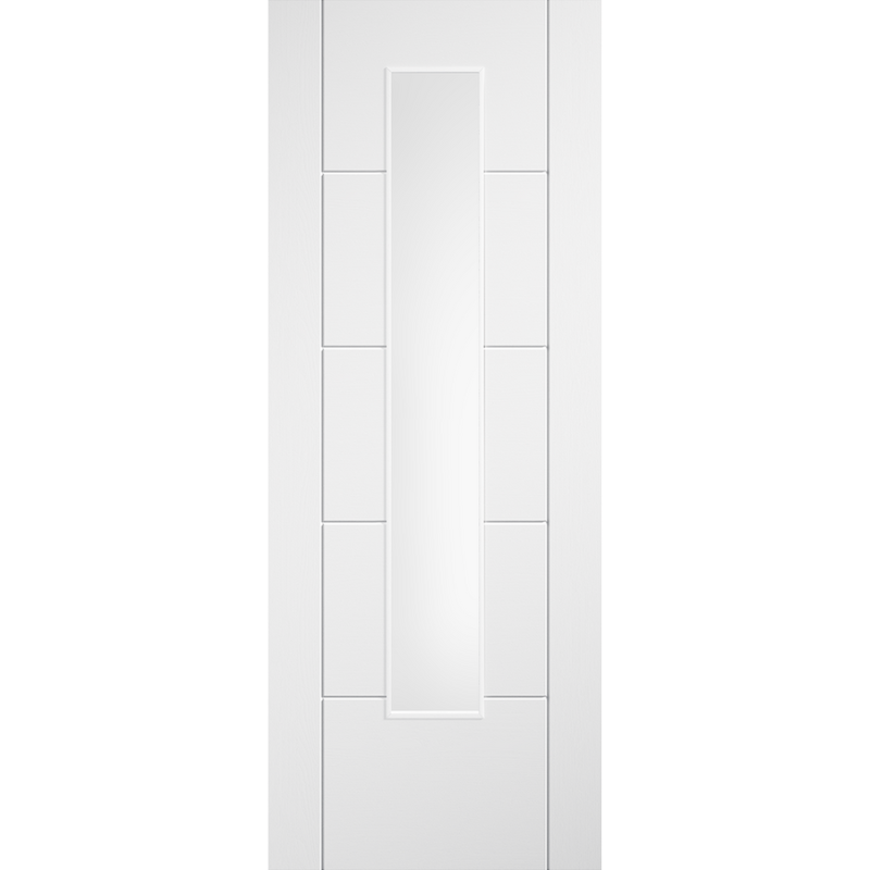 Laminate Ladder Glazed Pre-finished White Laminate