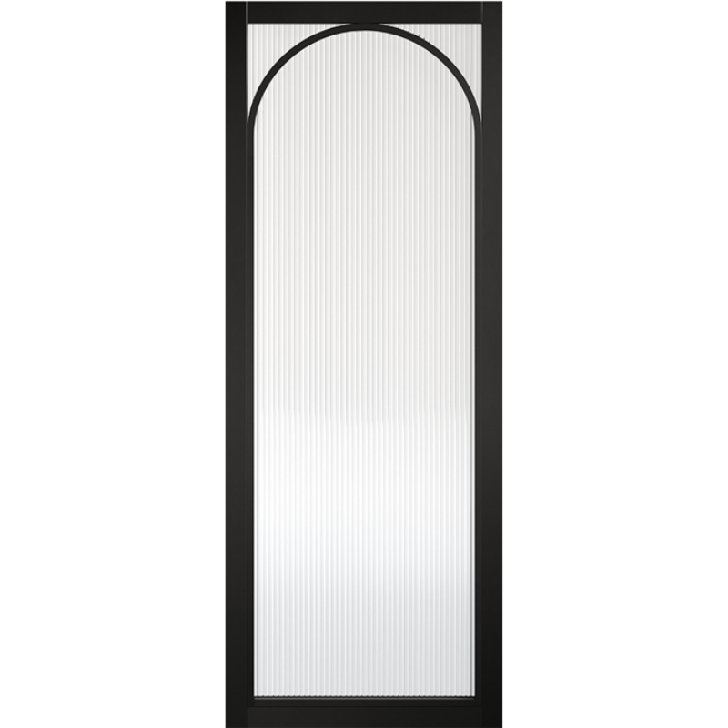 Melrose Glazed Reeded Pre-finished Black