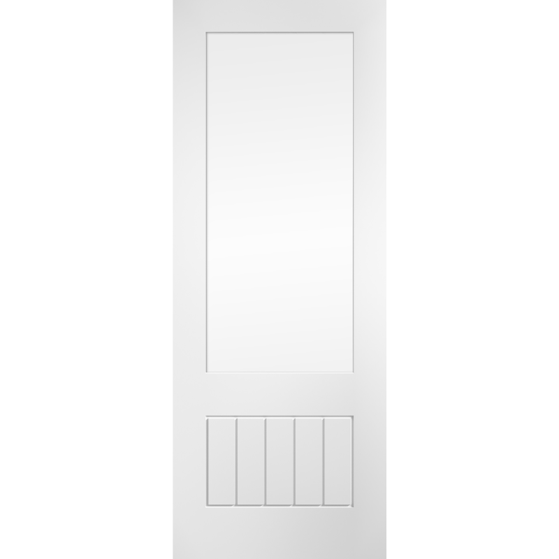 Mexicano 3/4 Clear Glazed Primed White