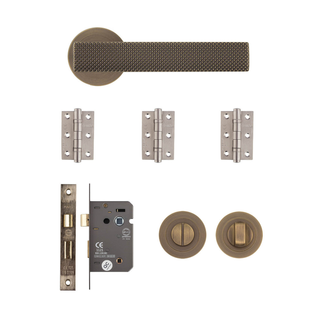 Olympia Bathroom Kit Matt Antique Brass 2