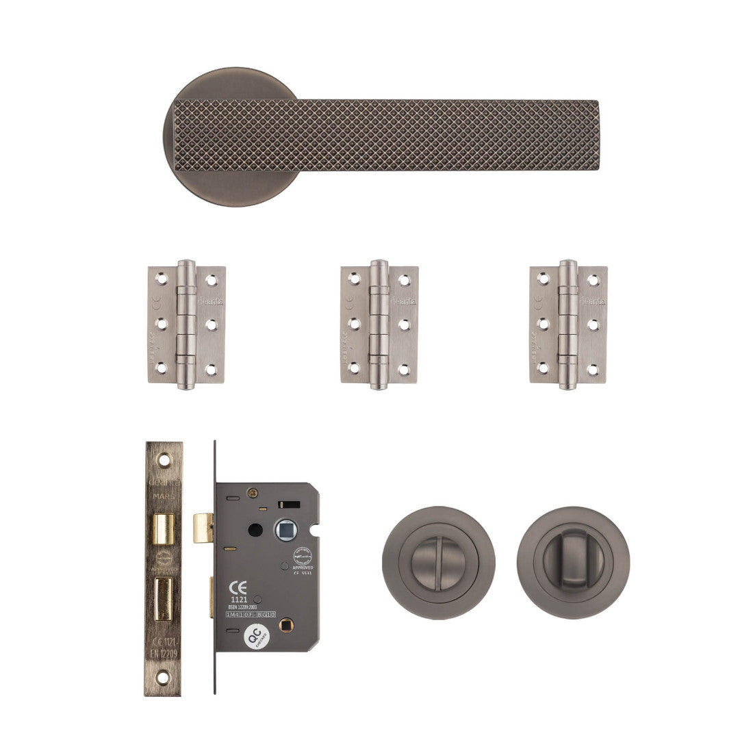 Olympia Bathroom Kit Matt Satin Black Nickel 2