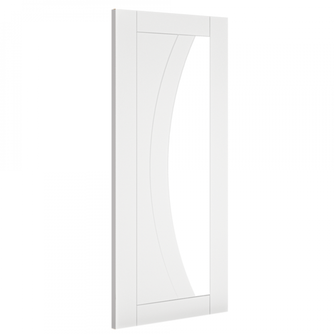 Ravello White Primed Glazed Internal Door 3d