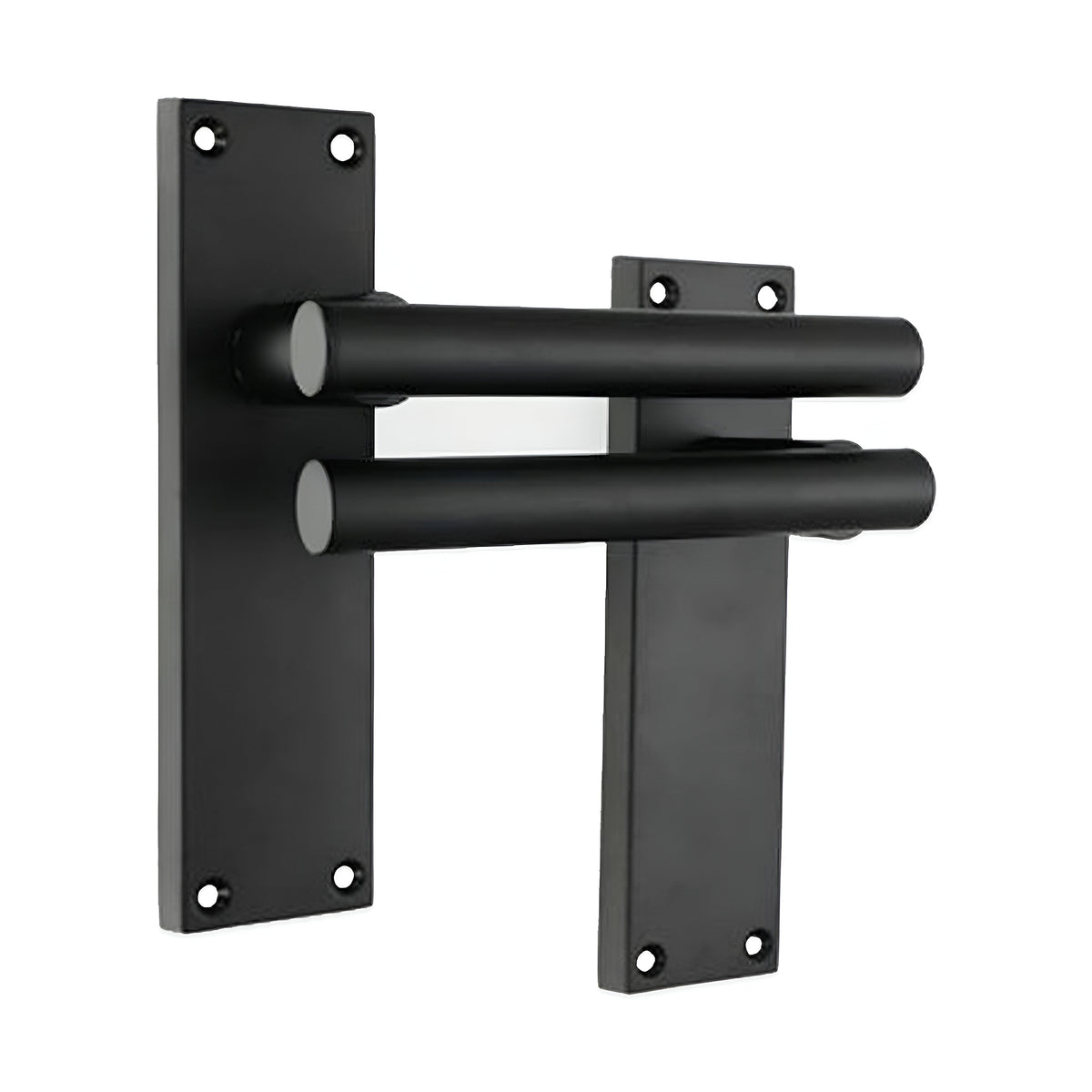 Jura Lever on Backplate Latch Matt Black