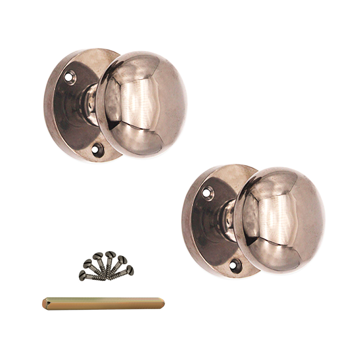 Victorian Door Knob Black Nickel