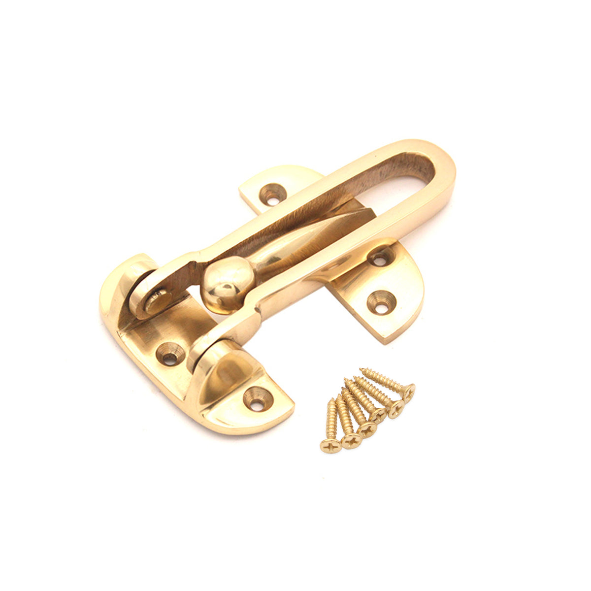 Brass Door Guard 105mm Polished Brass