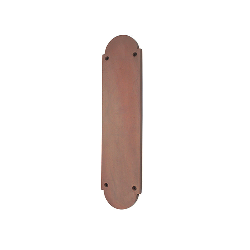 Victorian Half Round Finger Plate 300mm Aged Bronze