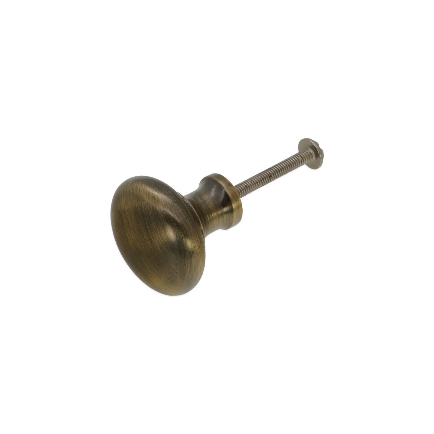 Mushroom 32mm Cupboard Knob Antique Brass