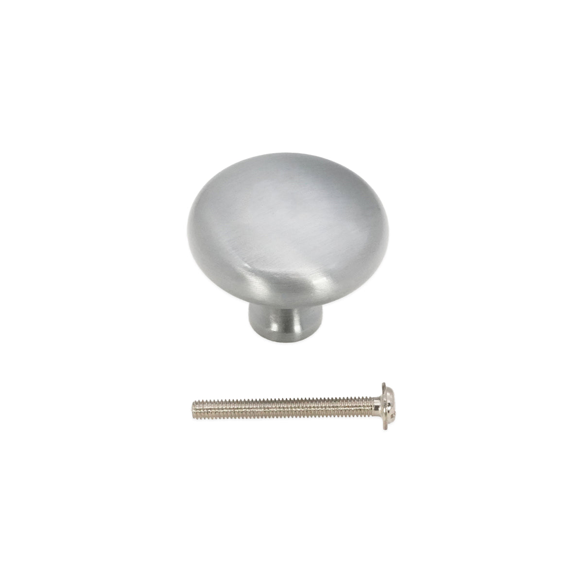 Mushroom 38mm Cupboard Knob Satin Chrome