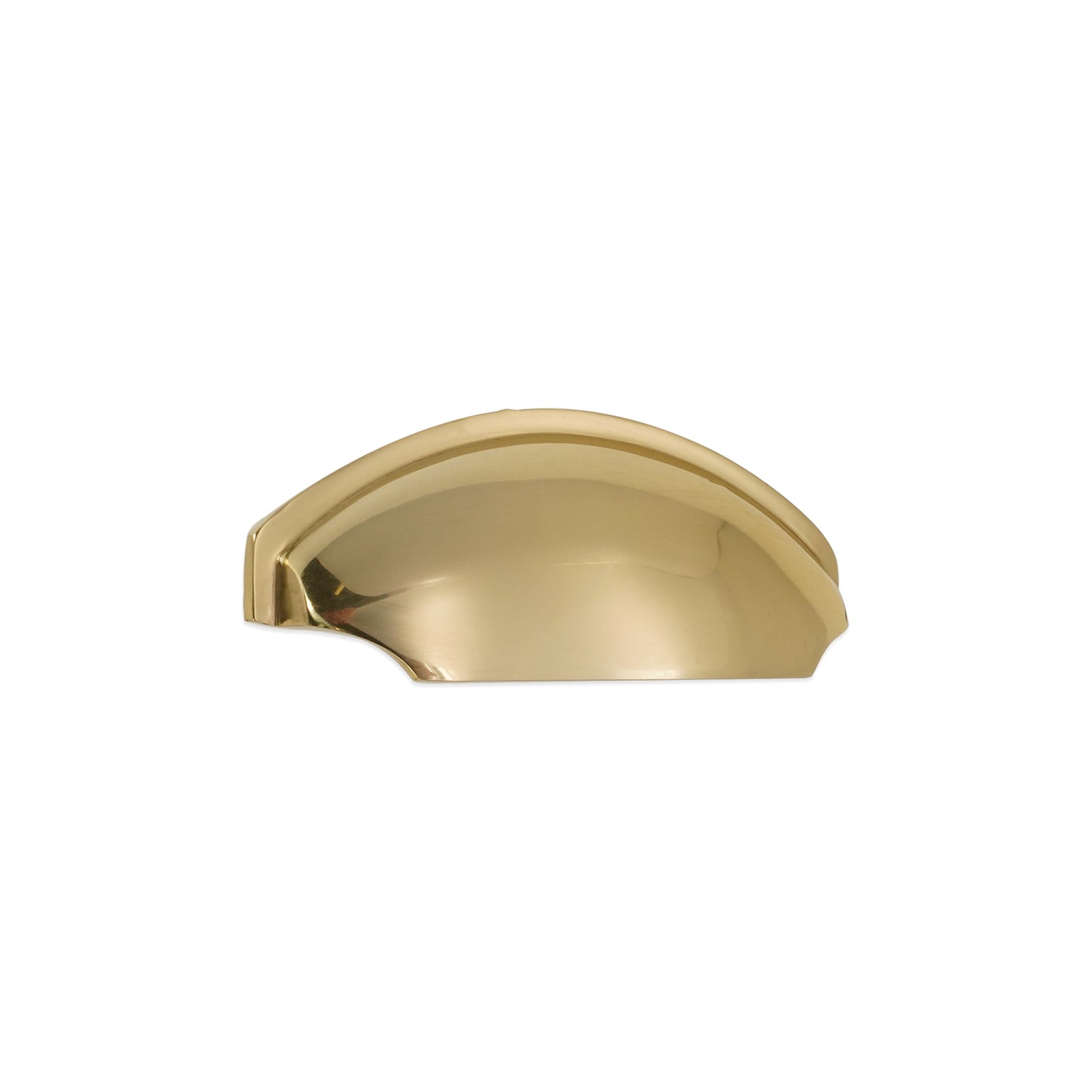 Tulip Cup Drawer Pull Polished Brass