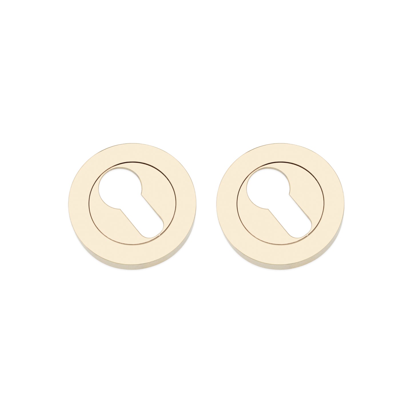 Euro Profile Escutcheon PVD Brass