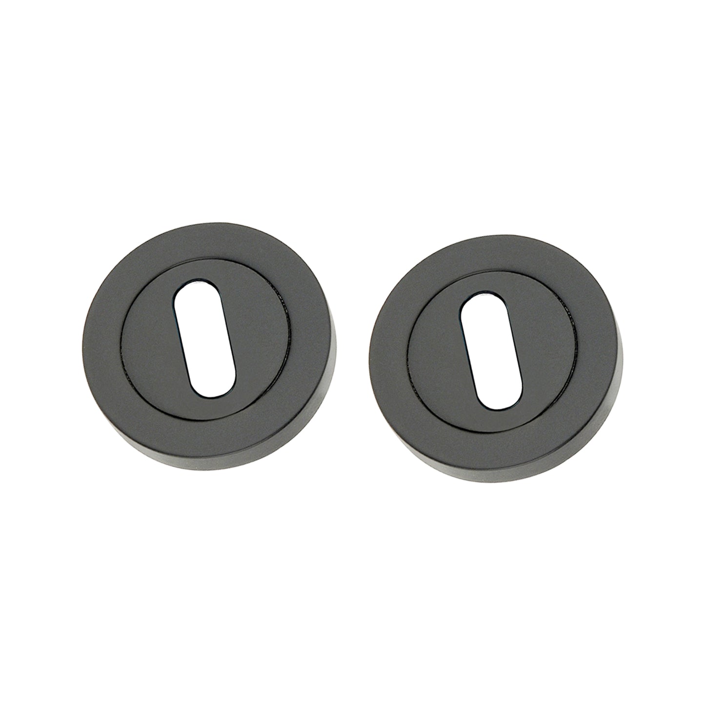 Oval Standard Escutcheon Matt Black