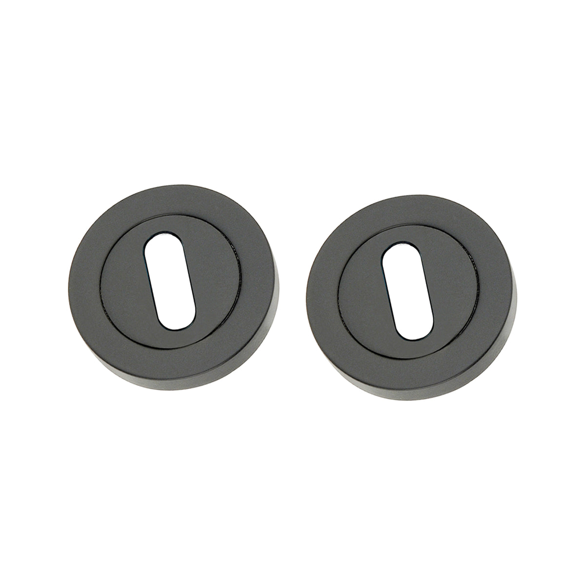 Oval Standard Escutcheon Matt Black