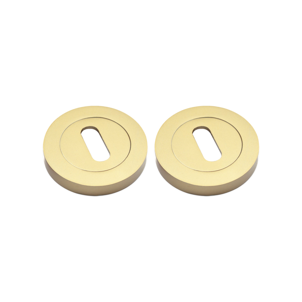 Oval Standard Escutcheon Satin Brass