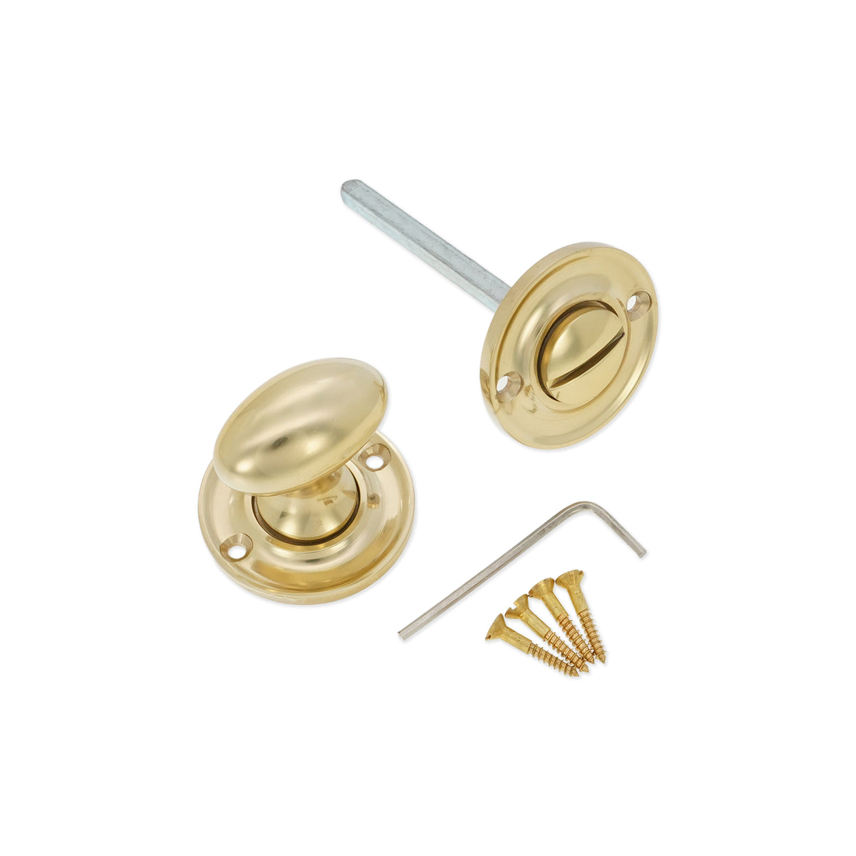 Slimline Turn & Release Polished Brass