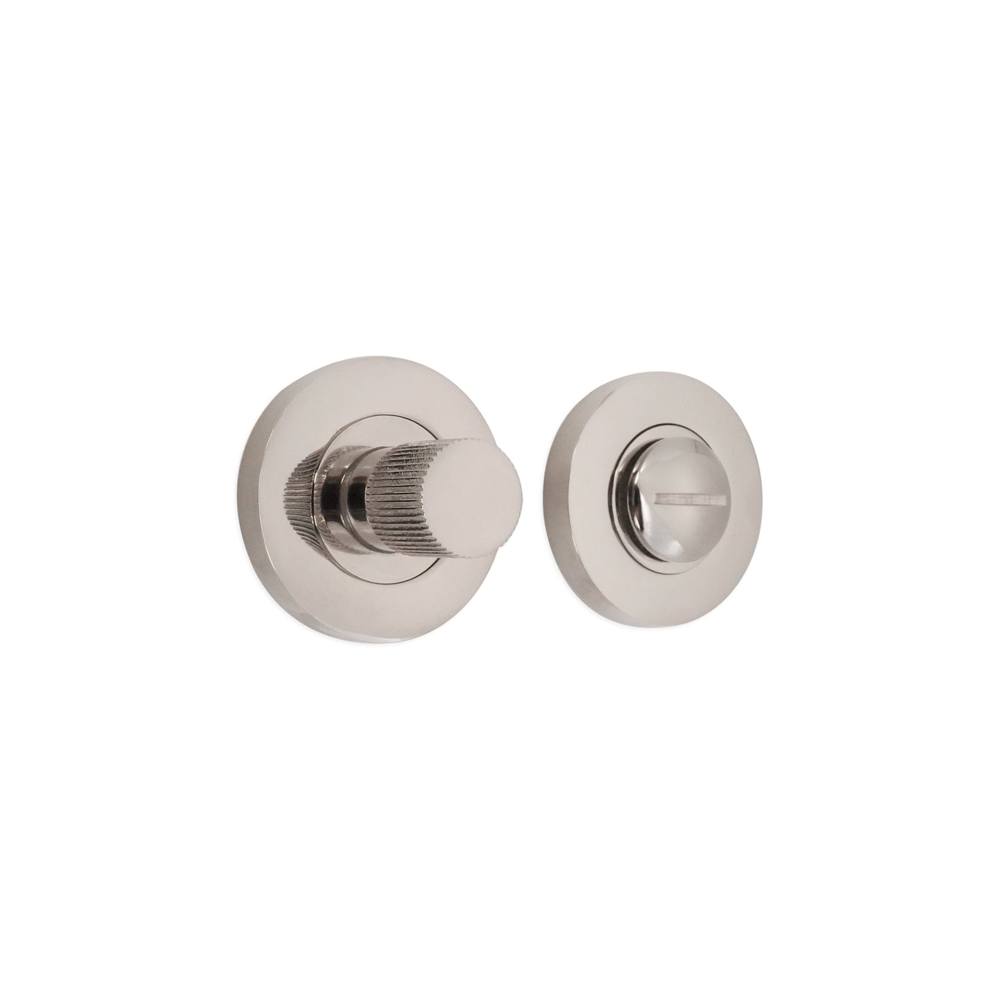 Linear Knurlmond Thumb Turn & Release Polished Nickel