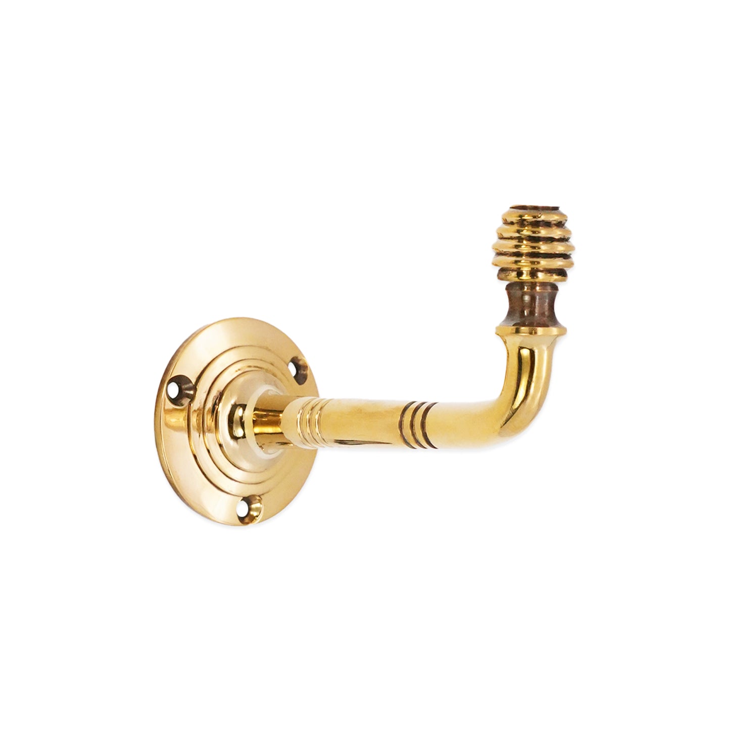 Beehive Large Coat Hook Aged Brass