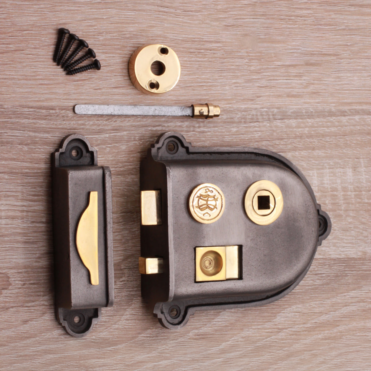Cromwell Rim Latch Pewter