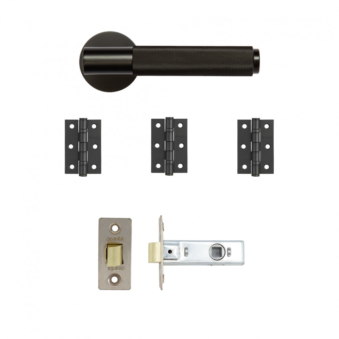 Sparta Latch Kit Matt Black Finish 2