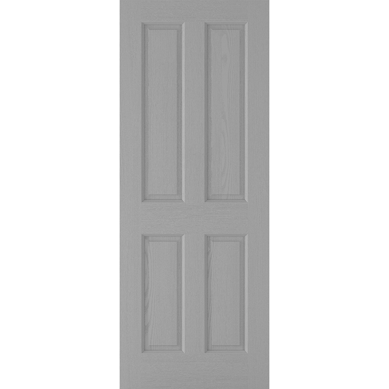 Textured 4P Pre-finished Grey Fire Door