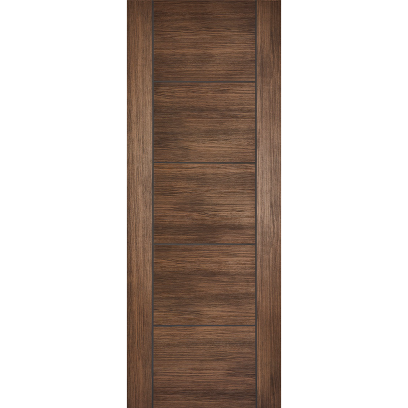Vancouver Laminate Pre-finished Walnut Laminate Fire Door
