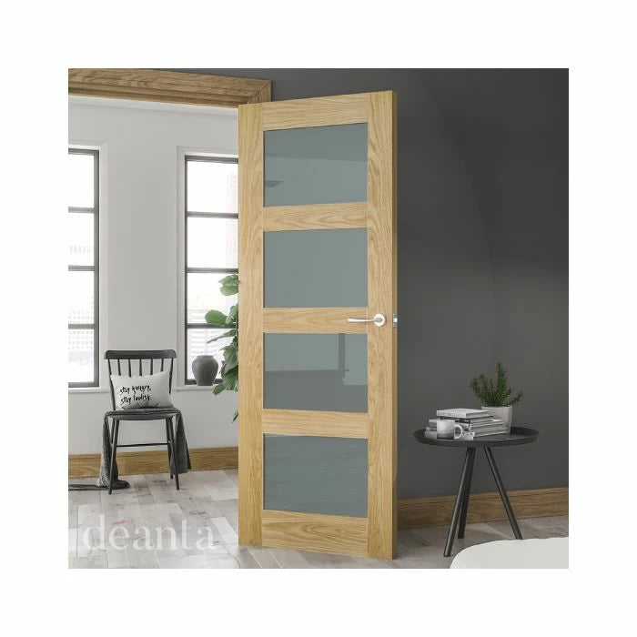 Coventry Prefinished Oak Obscure Glaze FSC Internal Door