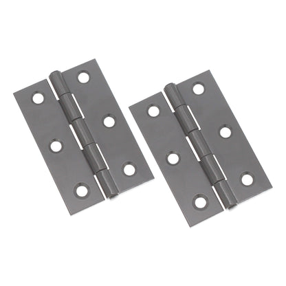 NON CE Mild Steel Butt Hinges - Gunmetal Grey