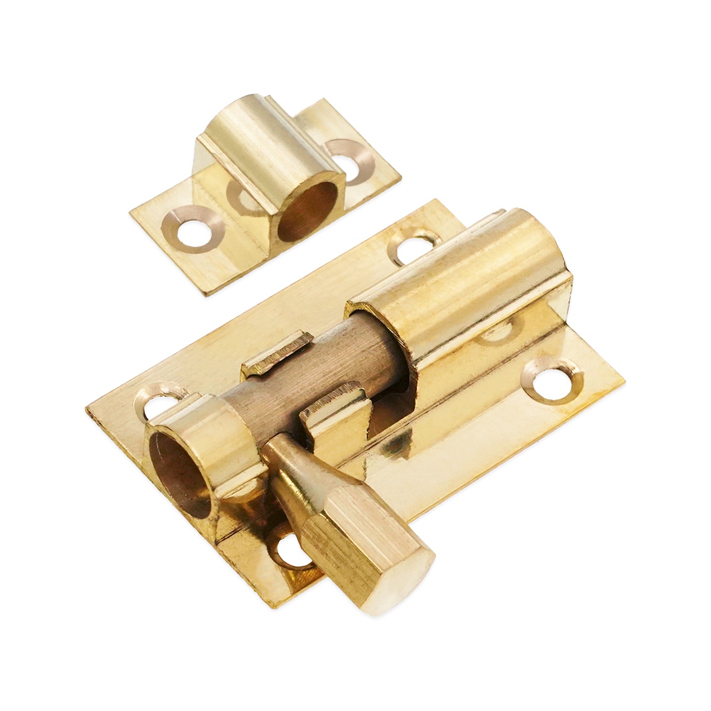 Brass Barrel Bolt 38mm Polished Brass